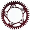 527zr-44 Red 44 Tooth Rear Sprocket Cat5 Aluminum Racing For Sport Motorcycles Cnc Manufactured In Usa
