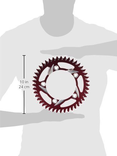 527zr-44 Red 44 Tooth Rear Sprocket Cat5 Aluminum Racing For Sport Motorcycles Cnc Manufactured In Usa