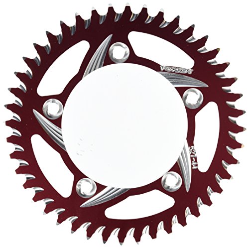 527zr-44 Red 44 Tooth Rear Sprocket Cat5 Aluminum Racing For Sport Motorcycles Cnc Manufactured In Usa