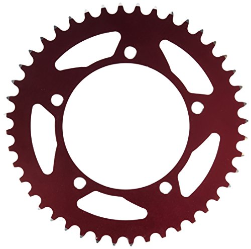 527zr-44 Red 44 Tooth Rear Sprocket Cat5 Aluminum Racing For Sport Motorcycles Cnc Manufactured In Usa
