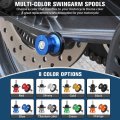 Chifun 2pcs 6mm M6 X1 5 Motorcycle Swing Arm Spools Sliders Cnc Aluminum Swingarm Stand Screw Compatible With R1 R6 R3 Mt07