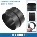 A Absopro Car Air Ducting Connector Straight Heater Duct Joiner Pipe 2 95 80mm Od Black