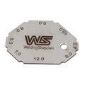 2 Pieces Welding Gauge Key Weld Fillet Throat Leg Length Gage Standard Equivalent Handy Chain Metric