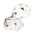 2 Pieces Welding Gauge Key Weld Fillet Throat Leg Length Gage Standard Equivalent Handy Chain Metric