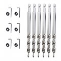6sets Hex Twist Step Drill Bit 3 8inch 9 5mm For Pocket Hole Jig Guide Kit 