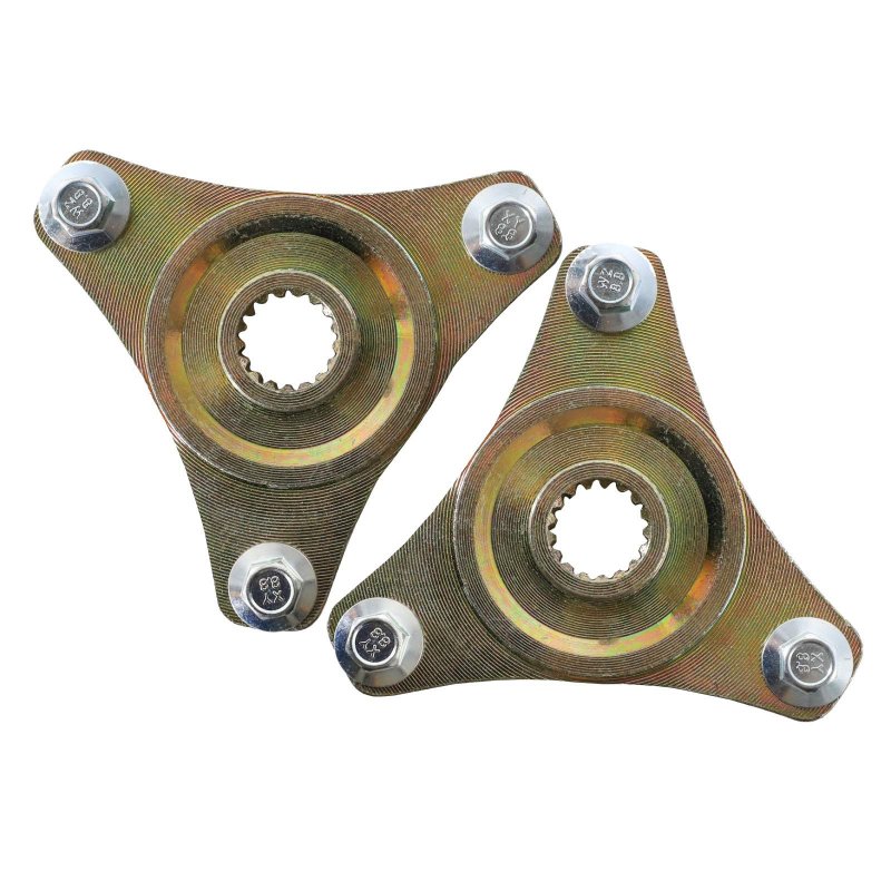 Rear Axle Wheel Hubs For Go Kart Racing Mini Bike Left And Right Pair 3 Stud 17t Spline 78mm 07 In Bolt Pattern Fits 6 Rims