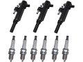 Ignition Coil And Spark Plug Kit 9 Piece For 2009-2011 Dodge Nitro 3 7l V6 
