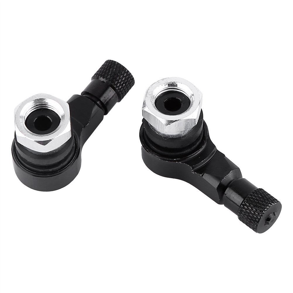 90 Degree Angled Tire Valve Stems Cover Adapter For Car Motorcycle Bike Scooter Black