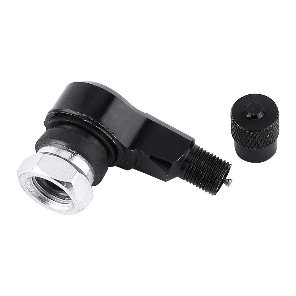 90 Degree Angled Tire Valve Stems Cover Adapter For Car Motorcycle Bike Scooter Black