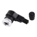 90 Degree Angled Tire Valve Stems Cover Adapter For Car Motorcycle Bike Scooter Black
