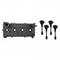 Brock Replacement Valve Cover W Gasket Kit 4 Piece Set Of Ignition Spark Coils For 2002-2006 Altima Sentra 2 5l 13270-3z000 