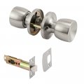 Prime-line Mp65023 Passage Knob Fits 2-3 8 In And 4 Backset Tulip Satin Nickel Single Pack 