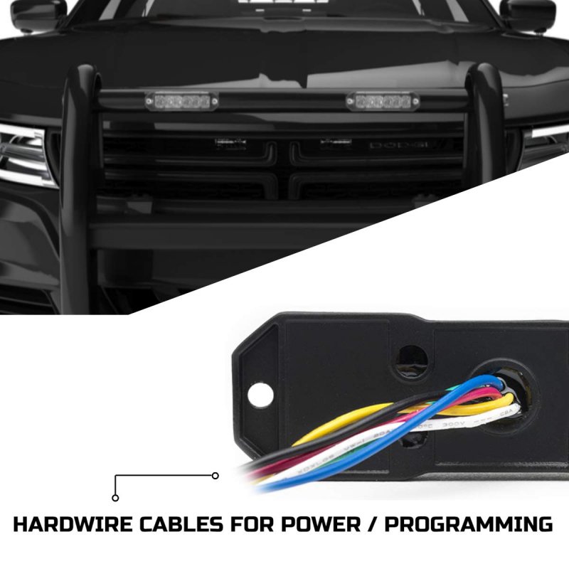 Speedtech Lights Z-6 Tir 18w Led Strobe For Police Cars Construction Trucks Service Vehicles Plows Emergency Surface Mount