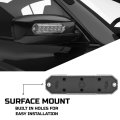 Speedtech Lights Z-6 Tir 18w Led Strobe For Police Cars Construction Trucks Service Vehicles Plows Emergency Surface Mount