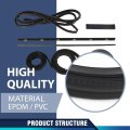 Door Window Trim Molding Seal Garnish Whisker Set For Suzuki Samurai Sj410 Sj413 Jimny
