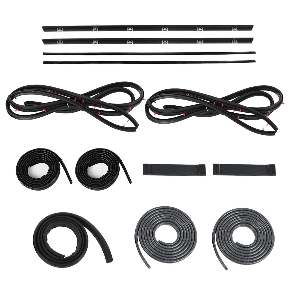 Door Window Trim Molding Seal Garnish Whisker Set For Suzuki Samurai Sj410 Sj413 Jimny