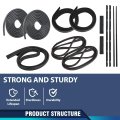 Door Window Trim Molding Seal Garnish Whisker Set For Suzuki Samurai Sj410 Sj413 Jimny