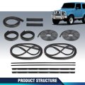 Door Window Trim Molding Seal Garnish Whisker Set For Suzuki Samurai Sj410 Sj413 Jimny