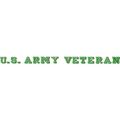 U S Army Veteran Clear Window Strip 