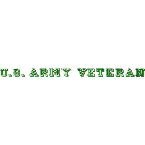 U S Army Veteran Clear Window Strip