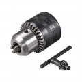 Uxcell Drill Chucks 1 2-20unf Threaded 5-13mm Capacity Y45 Steel With Chuck Key For Electric Impact Corded Cordless