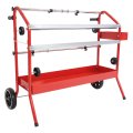 Hecasa 36 Multi-roll Masking Paper Machine W Storage Trays For Auto Body Paint Repair Shop Car Painting Prep Steel Galvanized