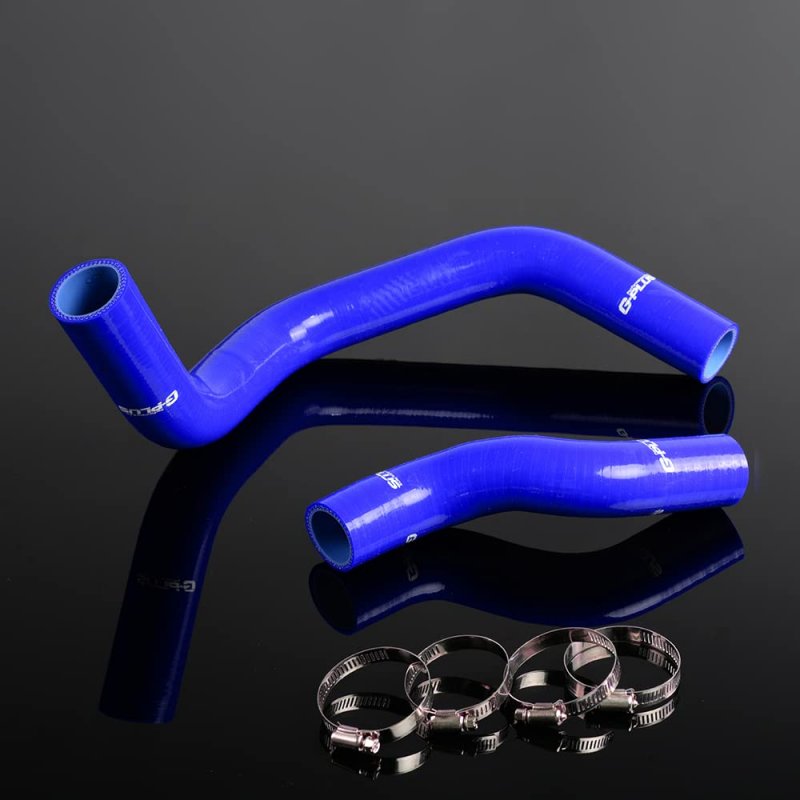 Silicone Radiator Hose For Nissan Silvia 240sx 200sx Sr20det S13 S14 S15 Blue 3 Ply Nylon Reinforced 2 Pcs Hoses