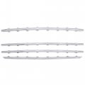 Front Bumper Grille Trim For 2019-2021 Chevy Chevrolet Silverado 1500 Lt And Rst Models Grill Overlay Silver 4pcs 