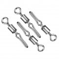 High Strength Fishing Snap Swivels Ball Bearing Stainless Saltwater Corrosion Resistance Barrel Swivel For Freshwater 10