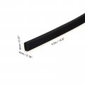 Uxcell U Channel Edge Trim 14 8ft Length Rubber Guard Seal Strip Protector Flat Fit For 0 5-1mm 32 W X 5 16 H Black