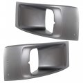 Ecotric Headlight Bezel Trim Compatible With 2003-2009 Chevrolet Gmc C4500 C5500 Passenger Driver Side Topkick Kodiak Headlamp