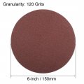 Uxcell 6-inch Psa Sanding Discs 120 Grits Self Stick Adhesive Back Aluminum Oxide Sandpaper 5pcs