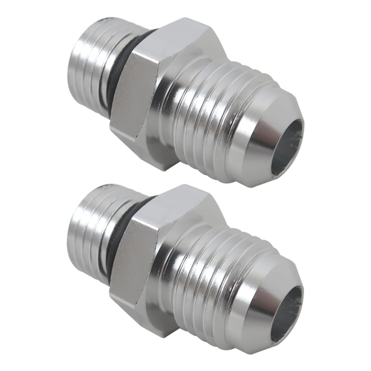 2pcs Transmission Adapter Fittings 6an Flare To 1 4 In Npsm For Gm Th350 Th400 4l60e 700r4 200 4r Tr6060 And Ford Aod 4r100