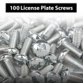 100 License Plate Screws For Toyota Honda Lx And Some Other Foreign Cars