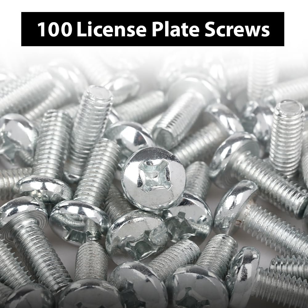 100 License Plate Screws For Toyota Honda Lx And Some Other Foreign Cars