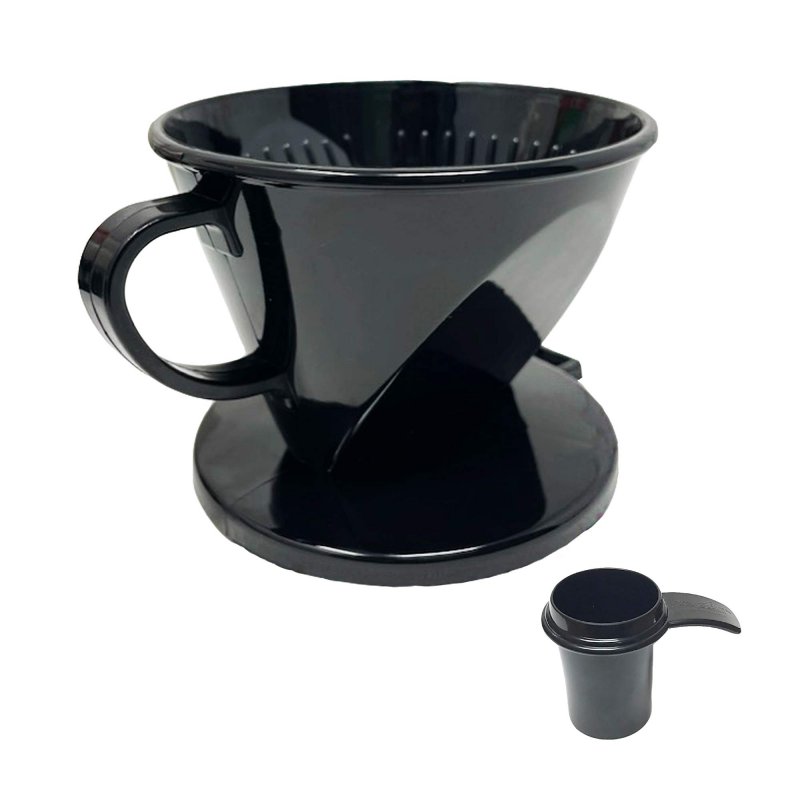 Goldtone 2 Cone Style Pour Over Coffee Dripper Portable Filter Bpa-free 1-6 Cups And Scoop