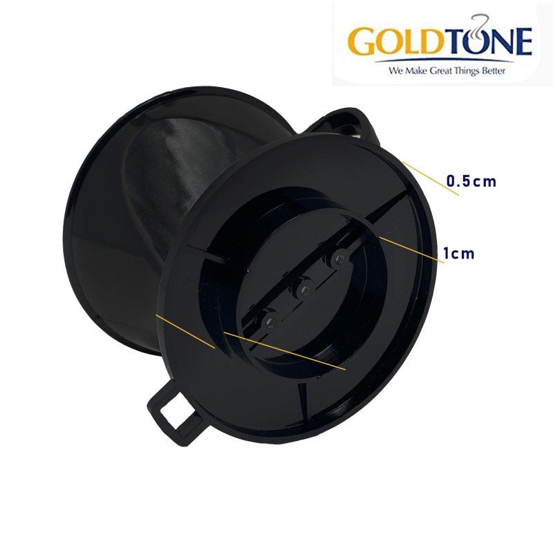 Goldtone 2 Cone Style Pour Over Coffee Dripper Portable Filter Bpa-free 1-6 Cups And Scoop