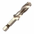 Driak 6pcs Hss Screw Countersink Drilling Bits M3-m10 Combination 1 4 Hex Twist Tap Drill Dit Set