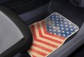 Us America Flag Custom Designed Car Truck Suv Universal-fit Front Rear Seat Carpet Captain Style Floor Mats 4pc
