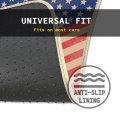 Us America Flag Custom Designed Car Truck Suv Universal-fit Front Rear Seat Carpet Captain Style Floor Mats 4pc