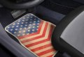Us America Flag Custom Designed Car Truck Suv Universal-fit Front Rear Seat Carpet Captain Style Floor Mats 4pc