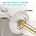 Uxcell 2pcs 1 8 Nylon Garage Door Rollers For 2 Track 3 Stem Quiet Wheels 6200zz Precision Bearing 11 Balls White