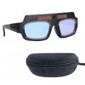 Imeshbean Welding Goggles Auto Darkening Glasses Eye Protection Anti Flare Safety With Storage Box For Arc Tig 