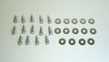 2010 2013 Camaro V6 And Ss Polished Stainless Steel Fender To Inner Screws Washers Kit Button Head Hardware Set 