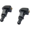 Windshield Washer Nozzle Pair Ford Crown Victoria 2003 2011 Driver And Passenger Side Black Plastic Replacement For 3w7z17603aa 