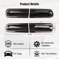 Smoked Tail Light Covers For 2015 2023 Dodge Challenger Rear Guards Kit Black Abs Plastic Protective Trim 4 Piece Set