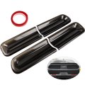 3mirrors Smoked Tail Light Covers Rear Guards Challenger Accessories For 2015-2025 Dodge 4pcs 