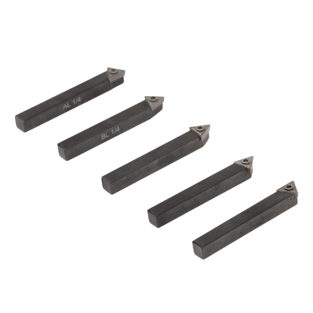 1 4 Carbide Turning Tool Set 5pcs Tcmt090204 Indexable Inserts