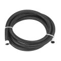 5ft 4an Fuel Hose An4 1 4 Universal Braided Nylon Stainless Steel Cpe Oil Gas Line Black 