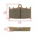 Caltric Sintered Rear Brake Pads Compatible With Suzuki Vl1500 Boulevard C90 2005 2006 2007 2008 2009